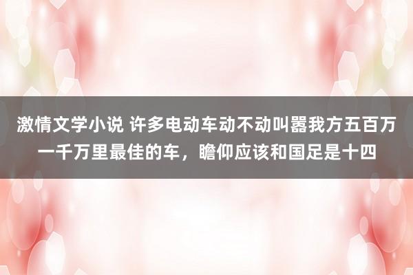 激情文学小说 许多电动车动不动叫嚣我方五百万一千万里最佳的车，瞻仰应该和国足是十四