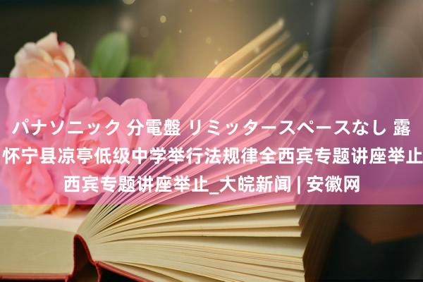 パナソニック 分電盤 リミッタースペースなし 露出・半埋込両用形 怀宁县凉亭低级中学举行法规律全西宾专题讲座举止_大皖新闻 | 安徽网