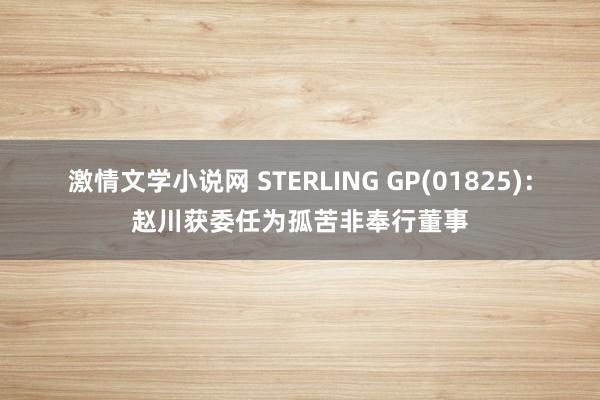 激情文学小说网 STERLING GP(01825)：赵川获委任为孤苦非奉行董事