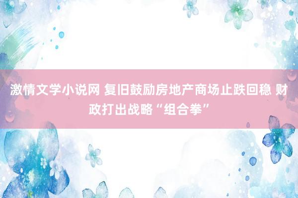 激情文学小说网 复旧鼓励房地产商场止跌回稳 财政打出战略“组合拳”