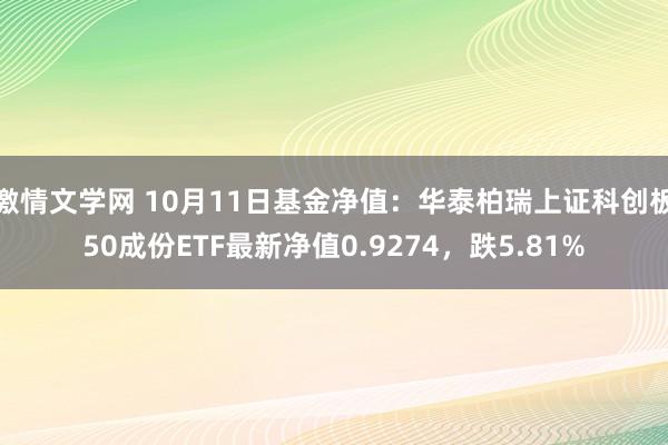 激情文学网 10月11日基金净值：华泰柏瑞上证科创板50成份ETF最新净值0.9274，跌5.81%