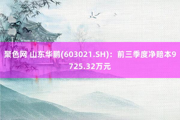 聚色网 山东华鹏(603021.SH)：前三季度净赔本9725.32万元