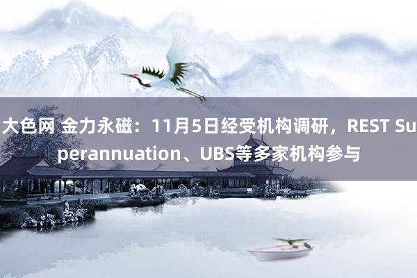 大色网 金力永磁：11月5日经受机构调研，REST Superannuation、UBS等多家机构参与