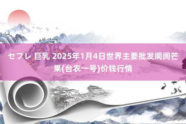 セフレ 巨乳 2025年1月4日世界主要批发阛阓芒果(台农一号)价钱行情