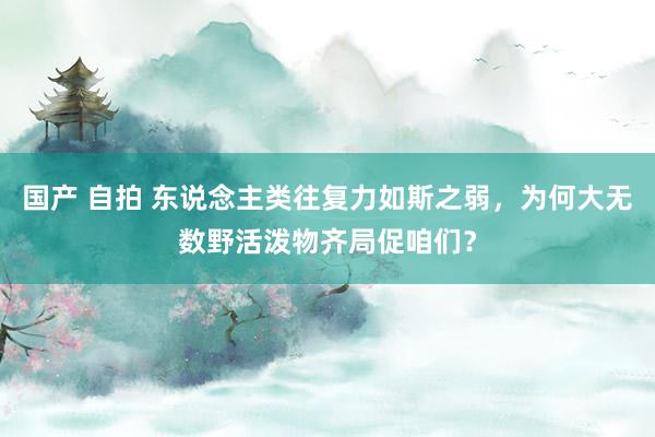 国产 自拍 东说念主类往复力如斯之弱，为何大无数野活泼物齐局促咱们？